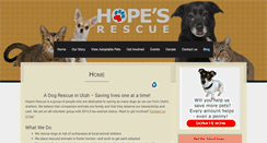 Desktop Screenshot of hopesrescue.org